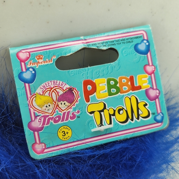 1998 Sweetheart Pebble Trolls Plush Doll - Picture 2 of 4